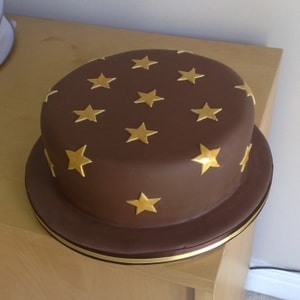Stars Chocolate Cake