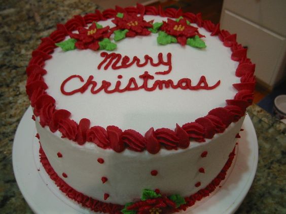 Reddish Christmas cake