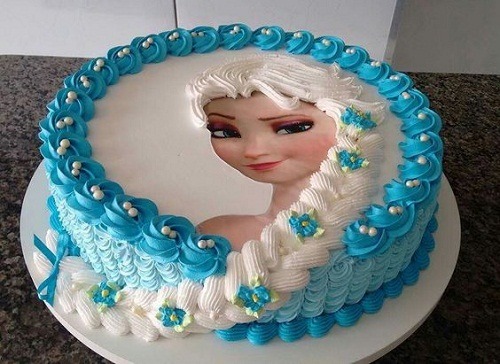 Elsa Frozen Photo Cake