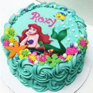 Ariel Mermaid Photo Cake - 1.5kg