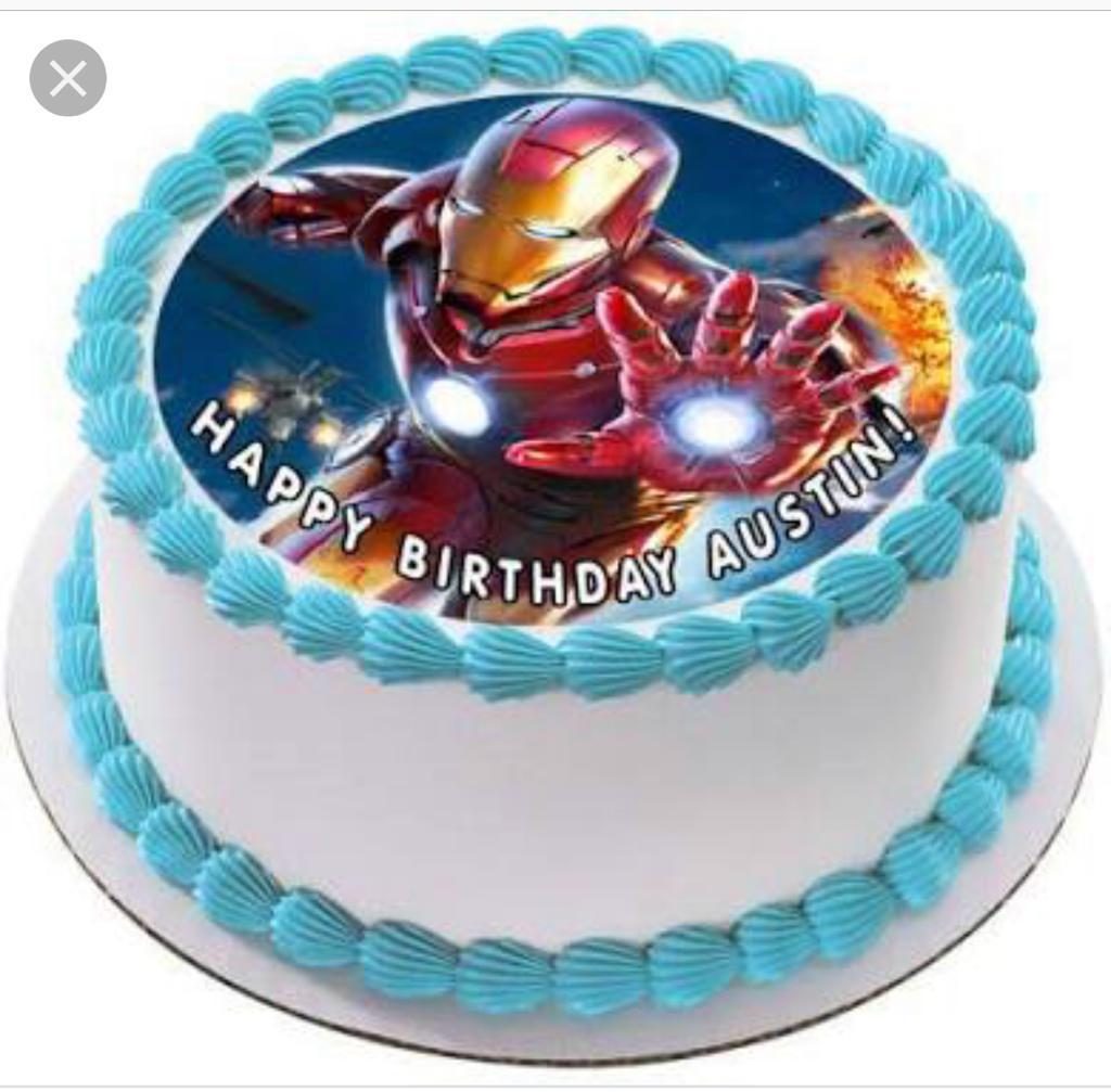 Iron man Photo cake